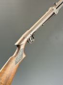 BSA Standard Light .177 under-lever air rifle with named and chequered semi-pistol grip and