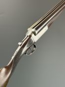 Charles Hellis & Sons 12 bore side by side shotgun with named and border engraved action, border