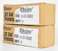 Six thousand .22 Daisy air rifle or pistol pellets, all sealed in original boxes.
