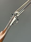 Thomas Bland & Sons 28 bore side by side hammer action shotgun with named and engraved locks,