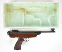 Original Model 5 .22 target air pistol with shaped and chequered composite grips and adjustable