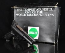 Webley Tempest .22 target air pistol with shaped and chequered composite grips and adjustable sights