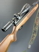 Weihrauch HW99S .177 air rifle with textured semi-pistol grip and forend, raised cheek piece and