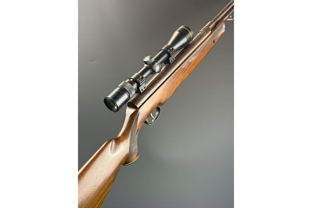Weihrauch HW77 K .22 underlever air rifle with chequered semi-pistol grip, raised cheek piece, - Image 1 of 17