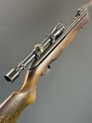 Webley Hawk Mk 1 .22 air rifle with semi-pistol grip and Nikko Stirling Tiara 4x28 scope, serial