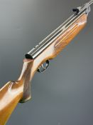 Weihrauch HW35 .22 air rifle with chequered semi-pistol grip, raised cheek piece, adjustable trigger