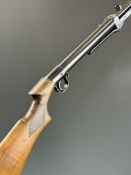 BSA Club Special No 4 .177 under-lever air rifle with named and chequered semi-pistol grip and