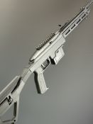 Crosman 1077 Tactical .177 CO2 air rifle with textured pistol grip, composite skeleton tactical