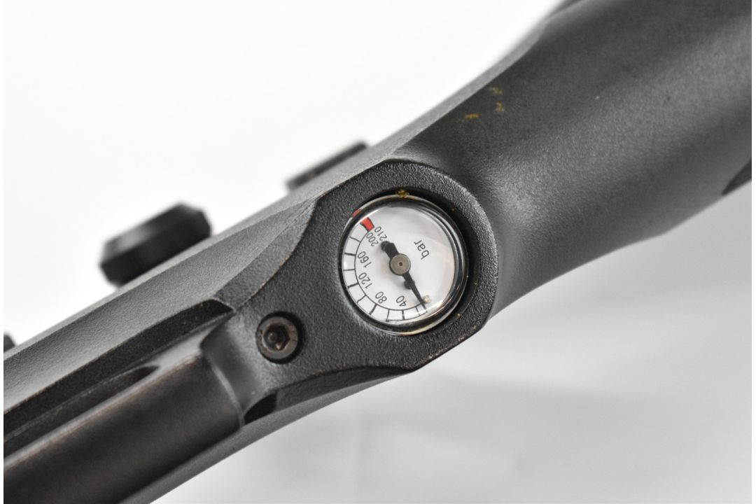 RWS Scimitar .22 PCP air rifle with composite stock, textured pistol grip, sound moderator, 8-shot - Image 10 of 14