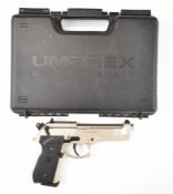 Umarex Beretta 92 FS .177 CO2 air pistol with named and chequered composite grips, two 8 shot