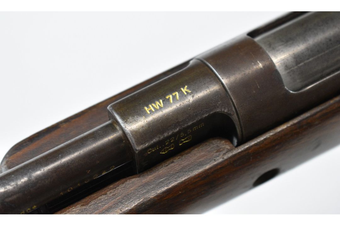 Weihrauch HW77 K .22 underlever air rifle with chequered semi-pistol grip, raised cheek piece, - Image 13 of 17