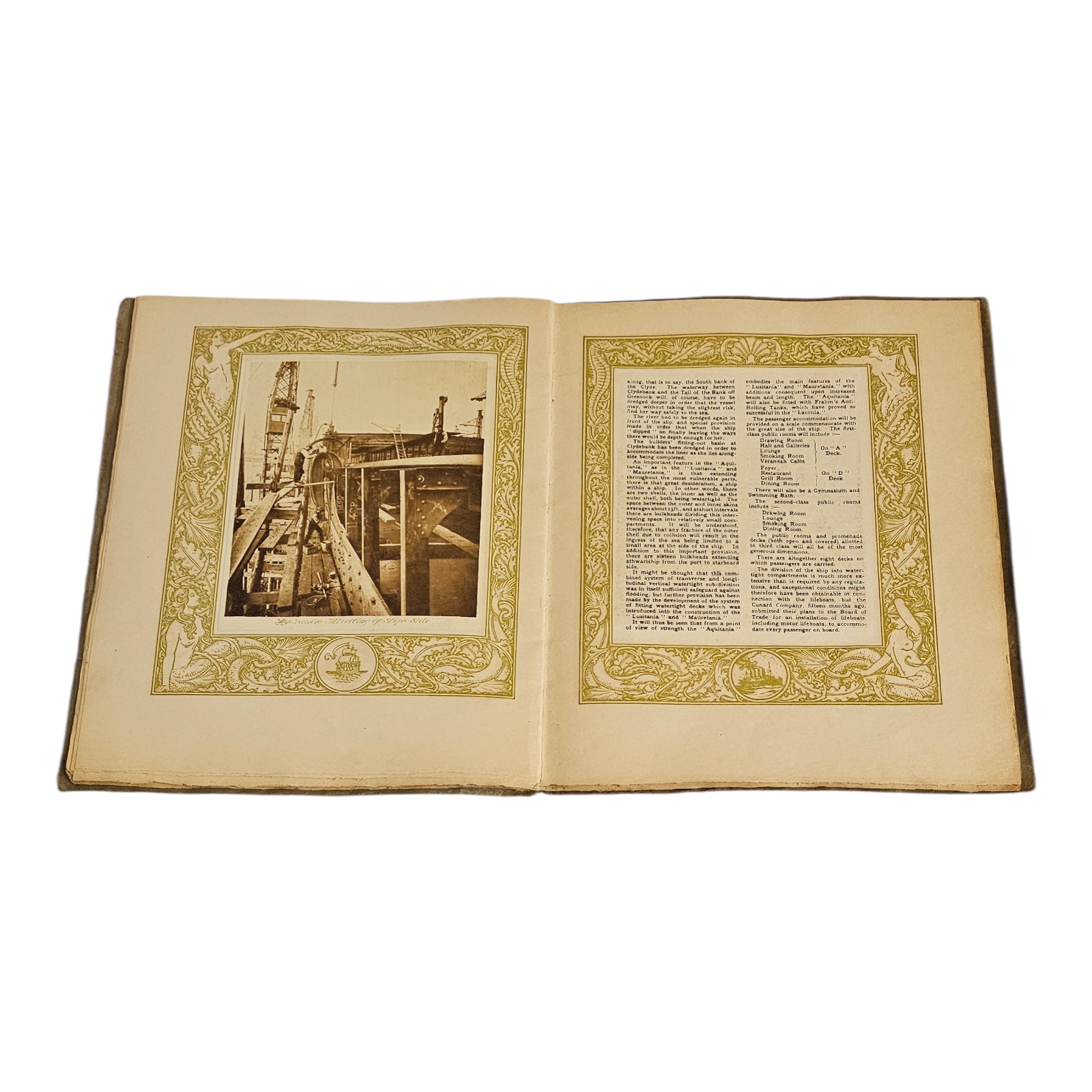 CUNARD LINE: SOUVENIR OF THE LAUNCHING OF R.M.S. AQUITANIA, APRIL 1913 A scarce original softcover - Image 6 of 8