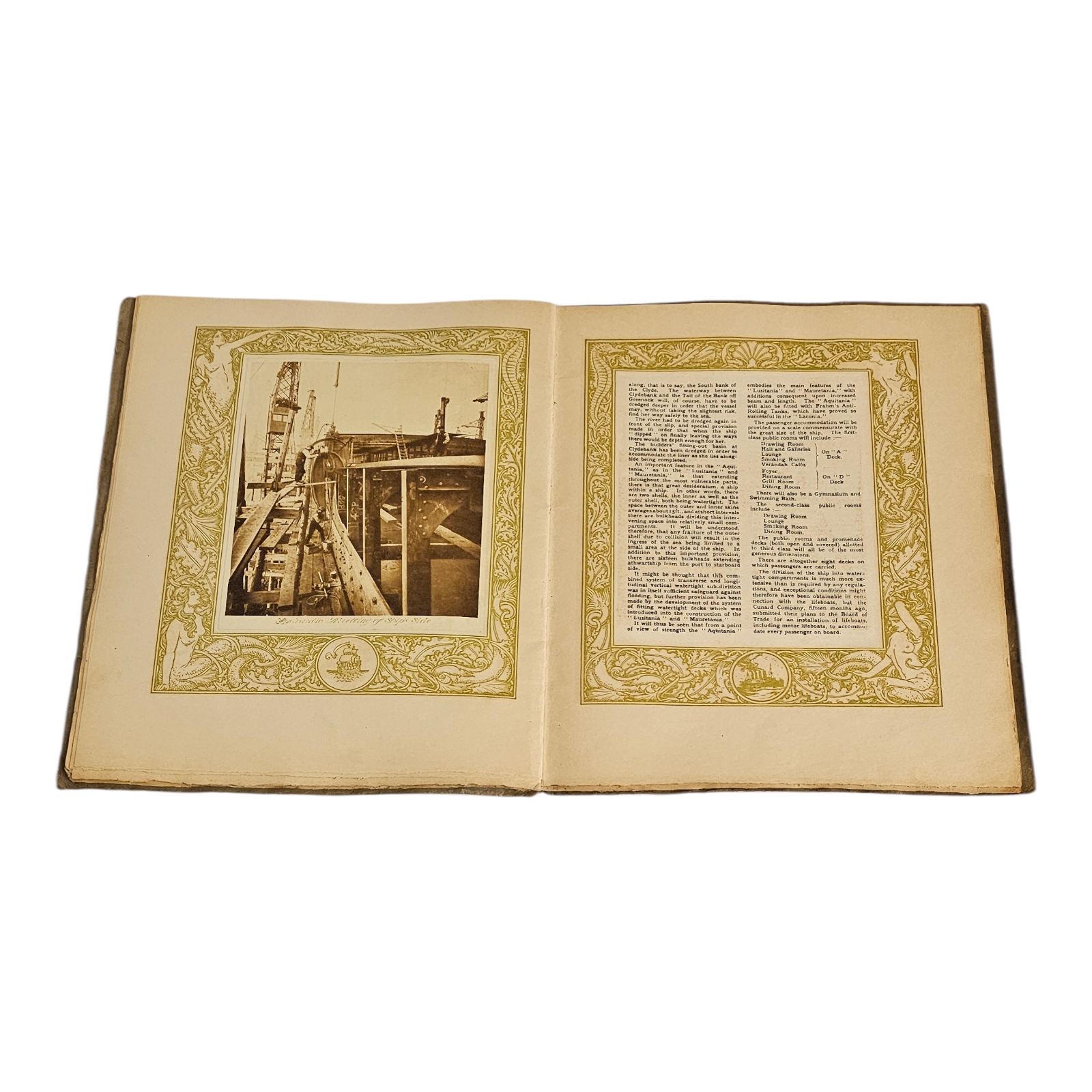 CUNARD LINE: SOUVENIR OF THE LAUNCHING OF R.M.S. AQUITANIA, APRIL 1913 A scarce original softcover - Image 7 of 8
