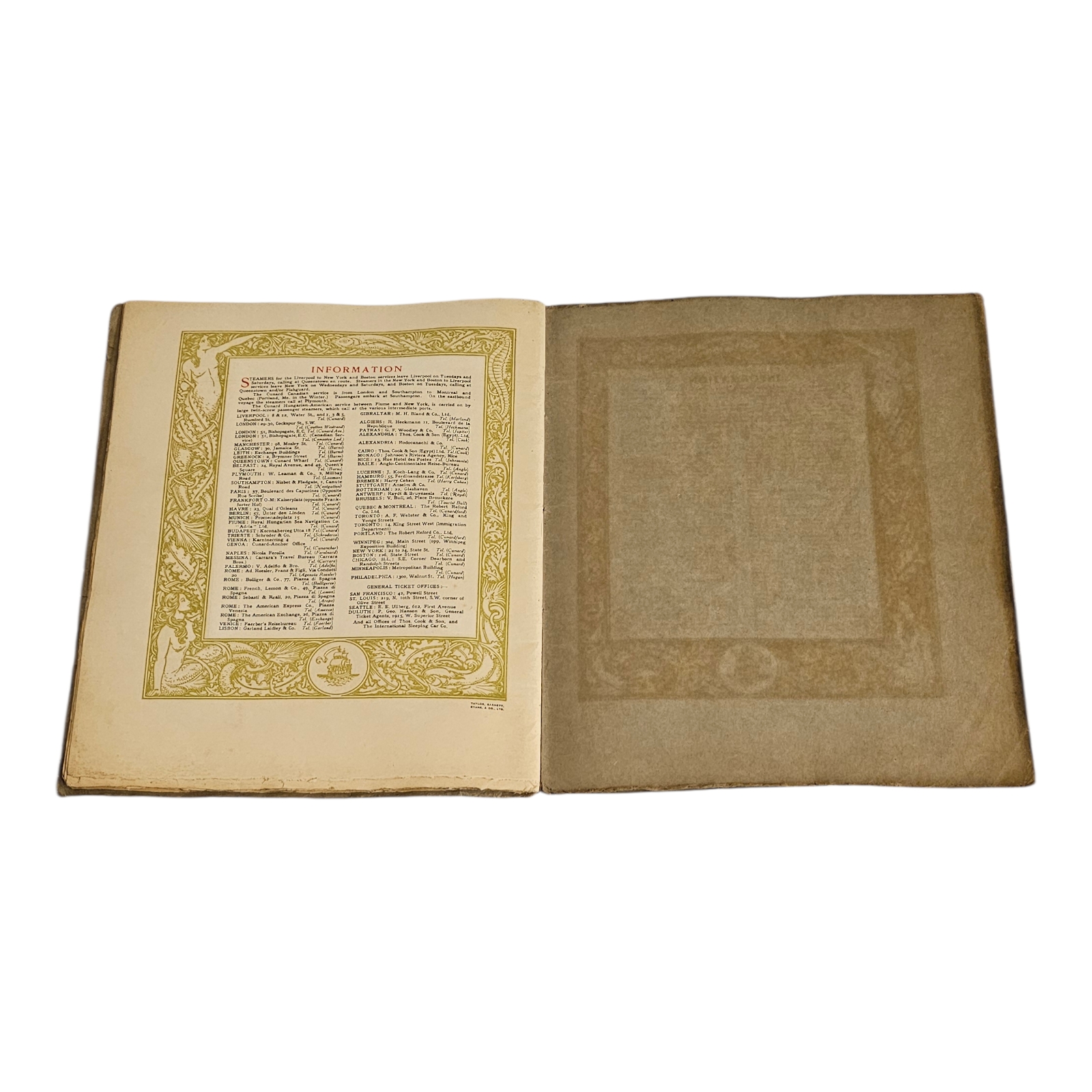 CUNARD LINE: SOUVENIR OF THE LAUNCHING OF R.M.S. AQUITANIA, APRIL 1913 A scarce original softcover - Image 8 of 8