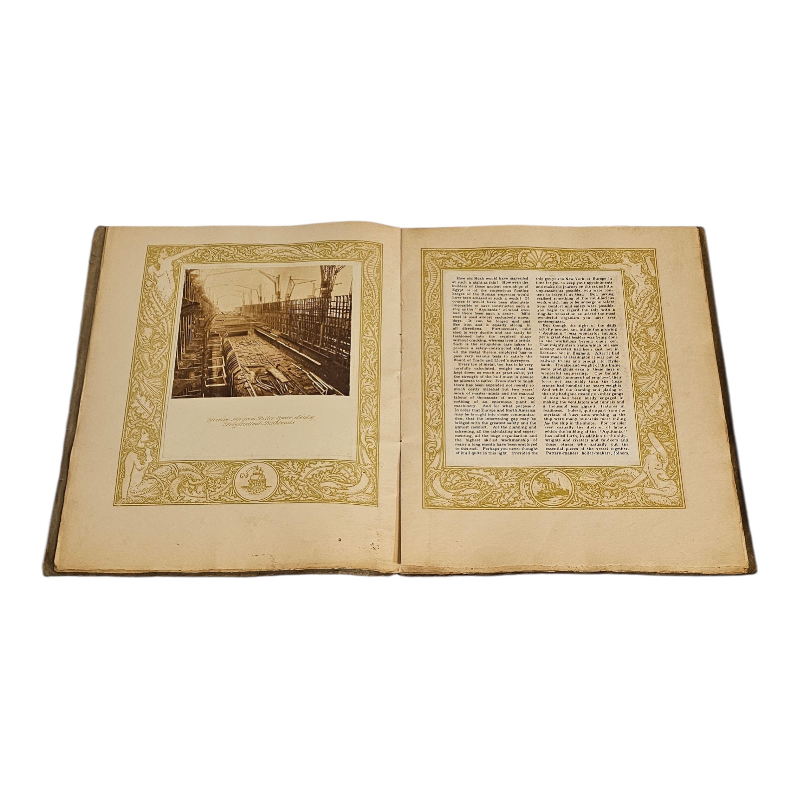 CUNARD LINE: SOUVENIR OF THE LAUNCHING OF R.M.S. AQUITANIA, APRIL 1913 A scarce original softcover - Image 4 of 8