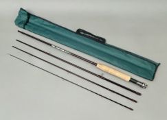 A Fladen 'Vantage Fly' trout rod - (no. 64-270-6), 9 ft. four-piece, line rating 6, barely used,