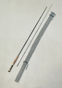 A Greys GRX trout rod - two-piece 9½ ft., line rating 7/8, in its maker's sleeve, in very good