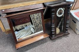 WALL MIRROR AND A WALL CLOCK -2-