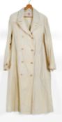 A 1920's/30's Cream Linen Double Breasted Motoring Coat, labelled LIMITED LONDON