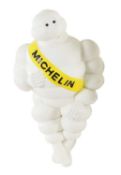 A Michelin Bibendum Man Plastic Moulded and Illuminated Promotional Figure, with mounting bracket