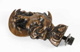 A Brass Accessory Car Mascot ‘Girl by Moonlight’, the base stamped (SYLVAIN KINSBURGER), modelled as