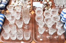 A Part Suite of Waterford Crystal, in the "Alana" Pattern, comprising: eight red wine glasses, six