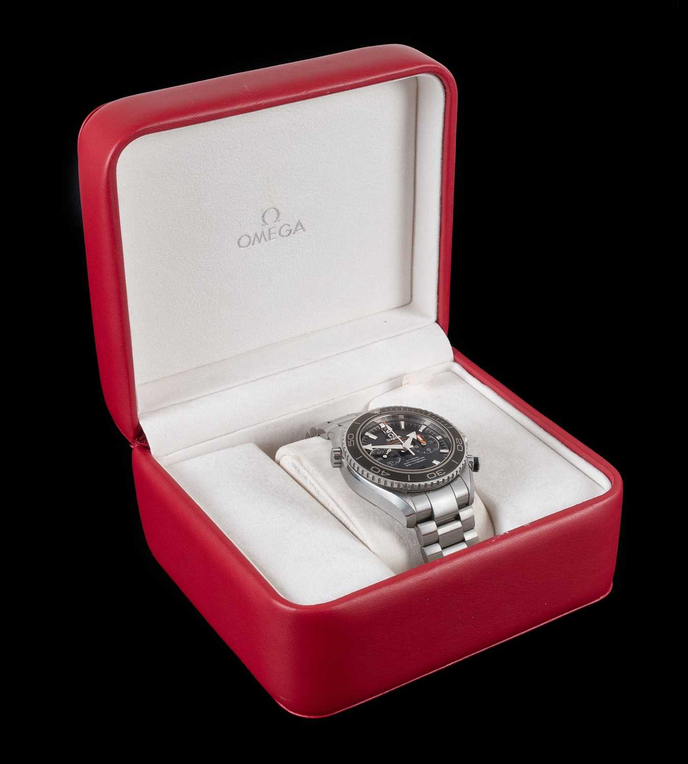 Omega: A Stainless Steel Automatic Calendar Chronograph Wristwatch, signed, Omega, Seamaster, - Image 2 of 5