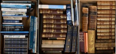 Assorted Books, including Dickens, history, antiques, cricket, etc. (3 boxes)
