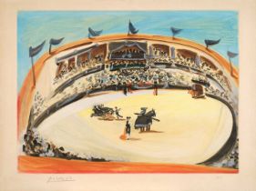 Pablo Picasso (1881-1973) Spanish "La Corrida" (1956) Signed and inscribed HC, with the Atelier
