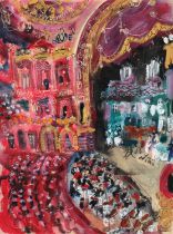 Selina Thorp (b.1968) "The Thieving Magpie, Opera North, Leeds" Signed, inscribed and dated 1999