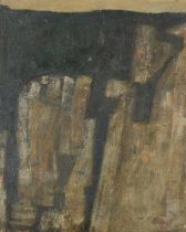 Prunella Clough (1919-1999) "Old Quarry" (1955) Signed, inscribed and dated to label affixed to