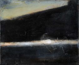 Carol Hodder (b.1956) Irish "Ice Field i" Signed and inscribed verso, oil on canvas, 25cm by 30cm