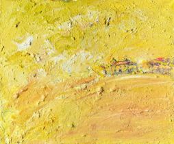 Kitty North (b.1963) "Artist's Home" Signed, inscribed and dated 2000 verso, oil on canvas, 50.5cm