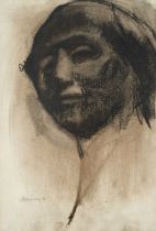 David Bomberg (1890-1957) Self Portrait Signed and dated (19)31, charcoal, 56cm by 38cm Exhibited: