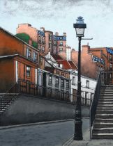 Stuart Walton (b.1933) "Early Evening, Montmartre" Signed and dated (20)15, inscribed verso, acrylic