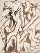 David Bomberg (1890-1957) "Ghetto Theatre" (1919) Ink and wash, 26cm by 19.5cm Provenance: The