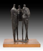 Austin Wright (1911-1997) “Critics” (1957) Lead, 32cm high Exhibited: Roland Browse and Delbanco