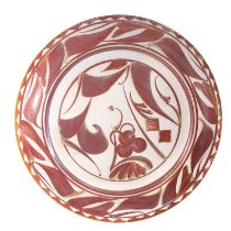 Alan Caiger-Smith MBE (1930-2020): An Aldermaston Pottery Earthenware Charger, dated 1987, painted