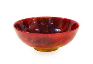 A Royal Doulton Flambé Bowl, by Harry Nixon (1886-1955) printed factory mark and impressed 2.12.30