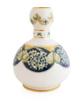 William Moorcroft (1872-1945) for James Macintyre: A Lilac Pattern Double Gourd Vase, circa 1905, in