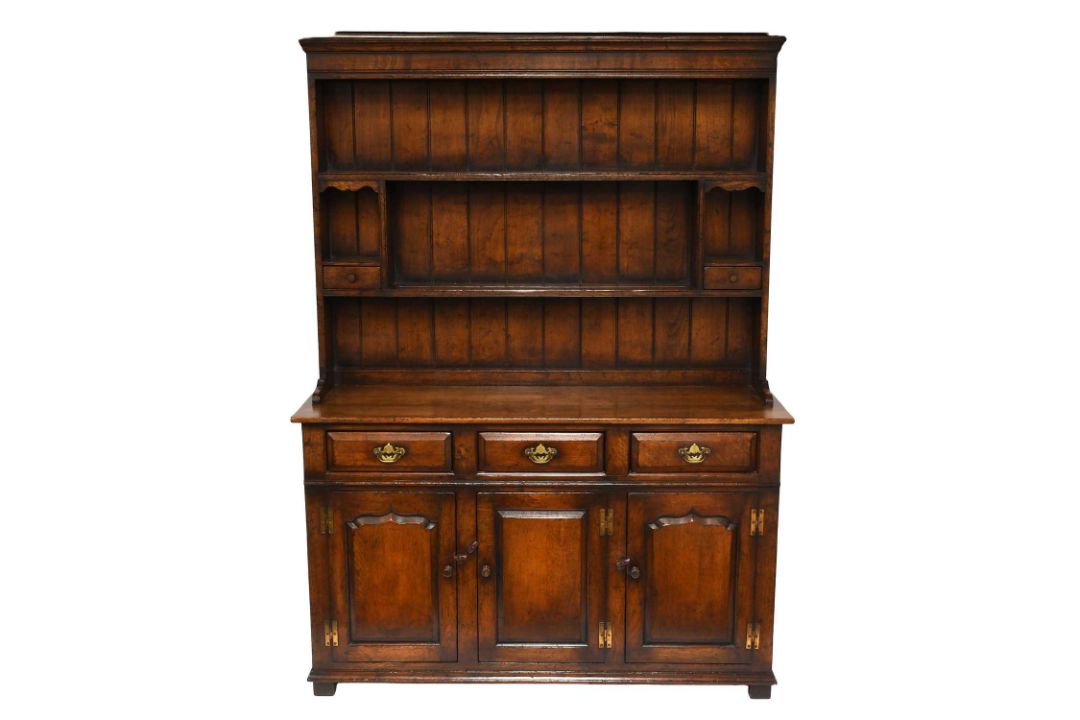 A Modern Oak Dresser and Rack, probably Titchmarsh & Goodwin, the ...