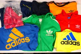 Adidas - A Team GB track top (M),a hooded jacket in green (M), three training tops (XL,
