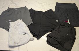 Karrimor, Adidas, Kirkland, Puma - Five pairs of sports shorts to include Karrimor Black shorts,