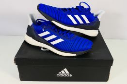 Adidas - A pair of Solar Glide running shoes / trainers in blue, UK size 12,