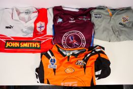 Rugby League - Two Wests Tigers NRL shirts, one with size stated as XL,
