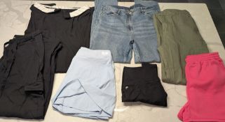 Fabletics - A collection of seven casual wear clothing items to include a pair black Fabletics