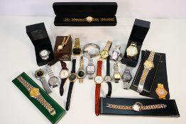 A collection of wristwatches,