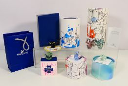 A collection of boxed Swarovski Lovlots figures to include House Of Cats Theo The Cat,