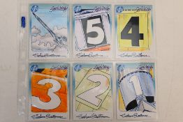 Gerry Anderson - Six Cards Inc, Sketchings, trading cards relating to Thunderbirds,