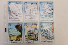 Gerry Anderson - Six Cards Inc, Sketchings, trading cards relating to Thunderbirds,